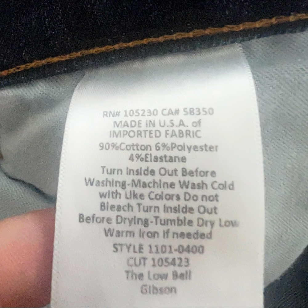 CURRENT/ELLIOTT "The Low Bell" Jeans in Gibson - Picture 8 of 10